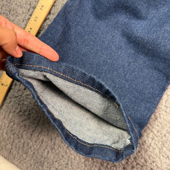 Vintage Wrangler Jeans Mens 35x30 Blue Cowboy Cut Western Denim Work 936 - Picture 9 of 10